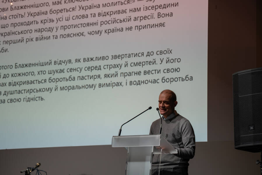 Présentation de Frère Matthew au Collège des Bernardins