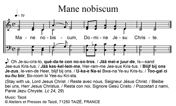 Mane nobiscum