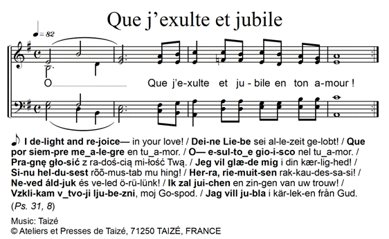Que jʼexulte et jubile