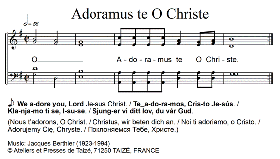 Adoramus te O Christe