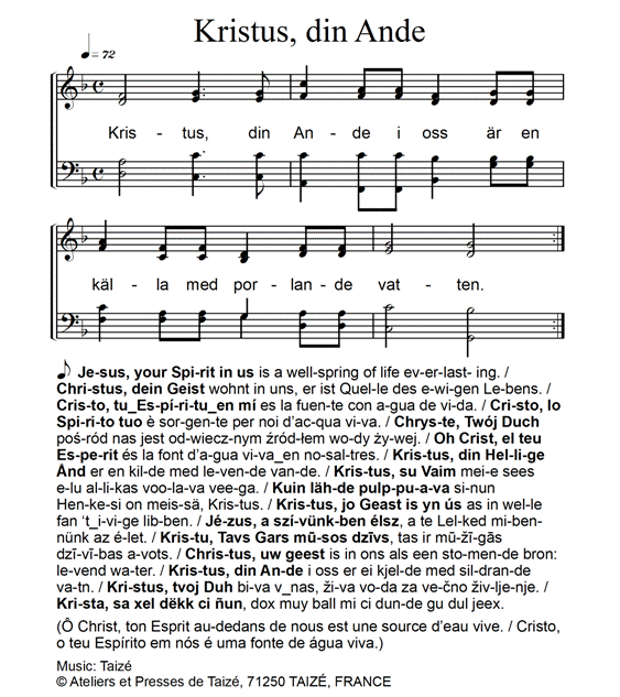 Kristus, din Ande