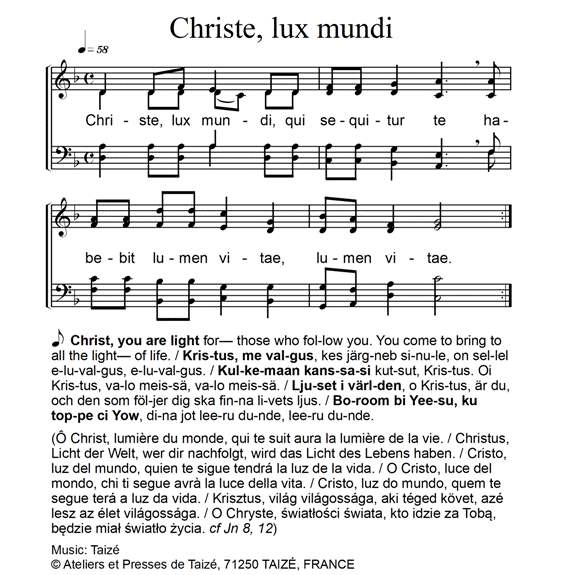 Christe, lux mundi