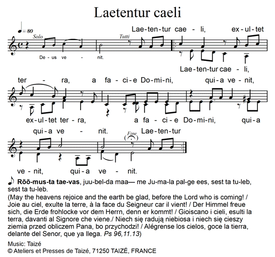Laetentur caeli