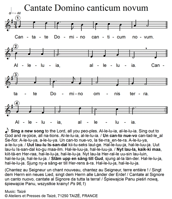 Cantate Domino canticum novum