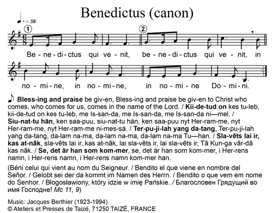 Benedictus qui venit