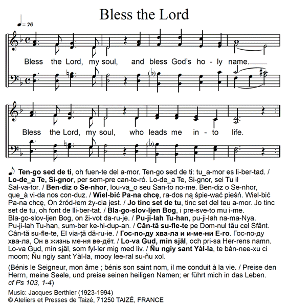 Bless the Lord