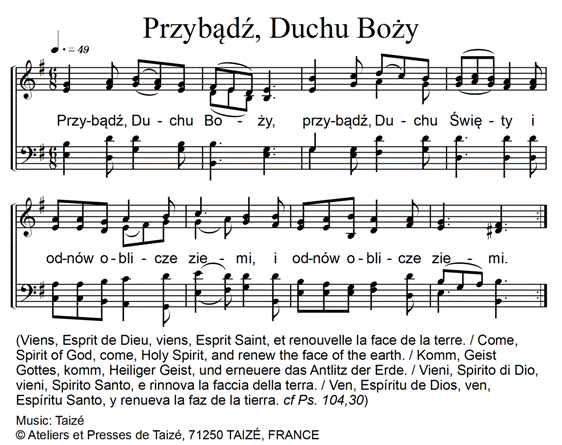 Przybądź, Duchu Boży