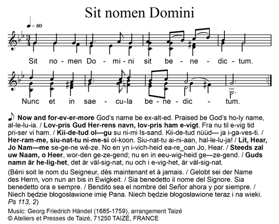 Sit nomen Domini