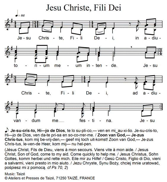 Jesu Christe, Fili Dei